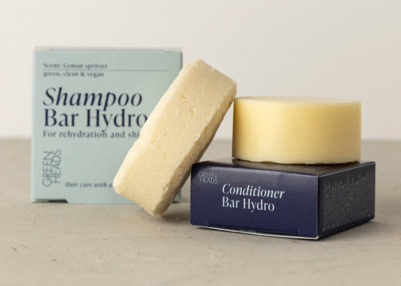 DUO Shampoobar en conditioner bar -Green Heads- Voor droog haar
