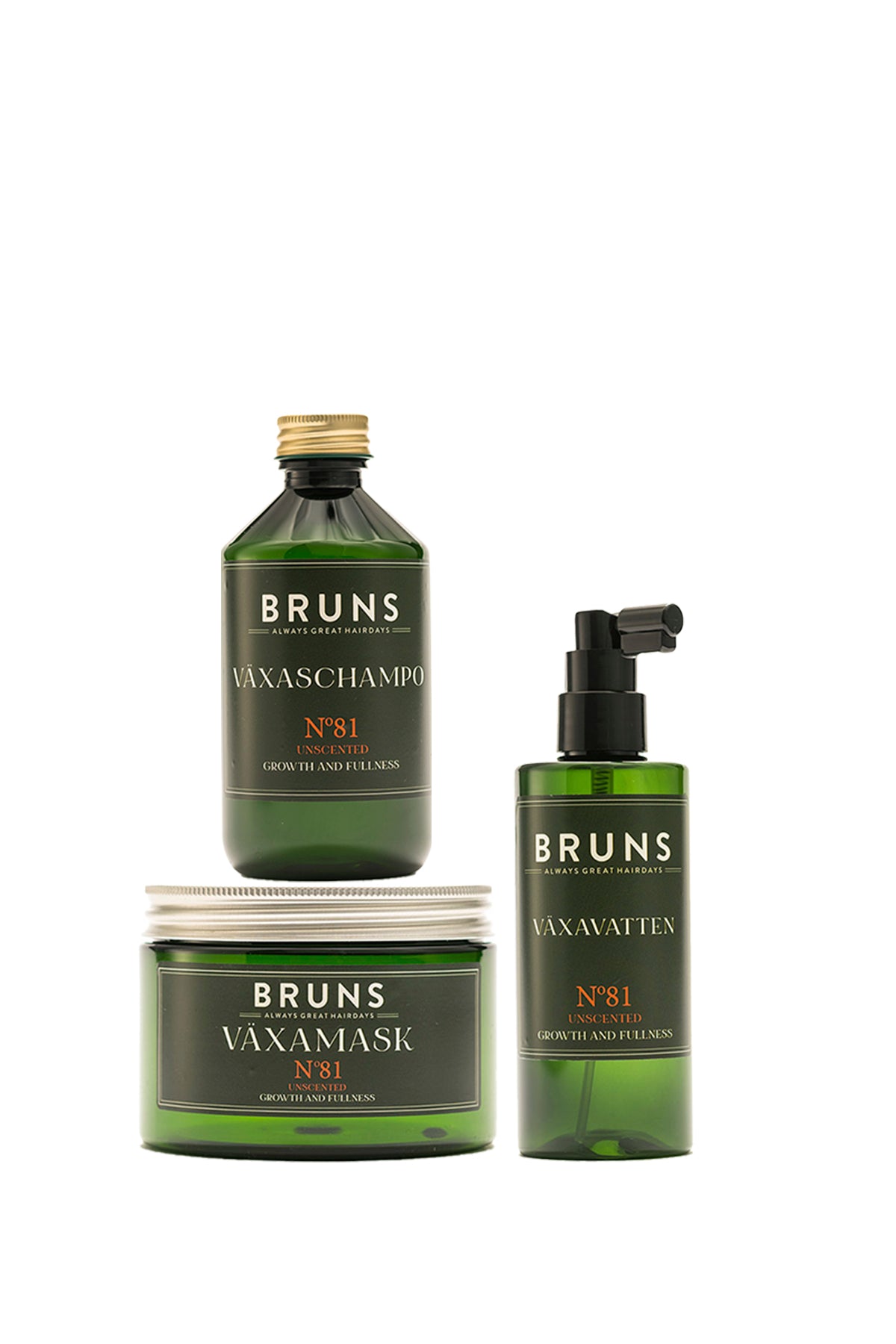 Haaruitval serie Parfumvrijnr. 81 - 3 producten -Brunsproducts-