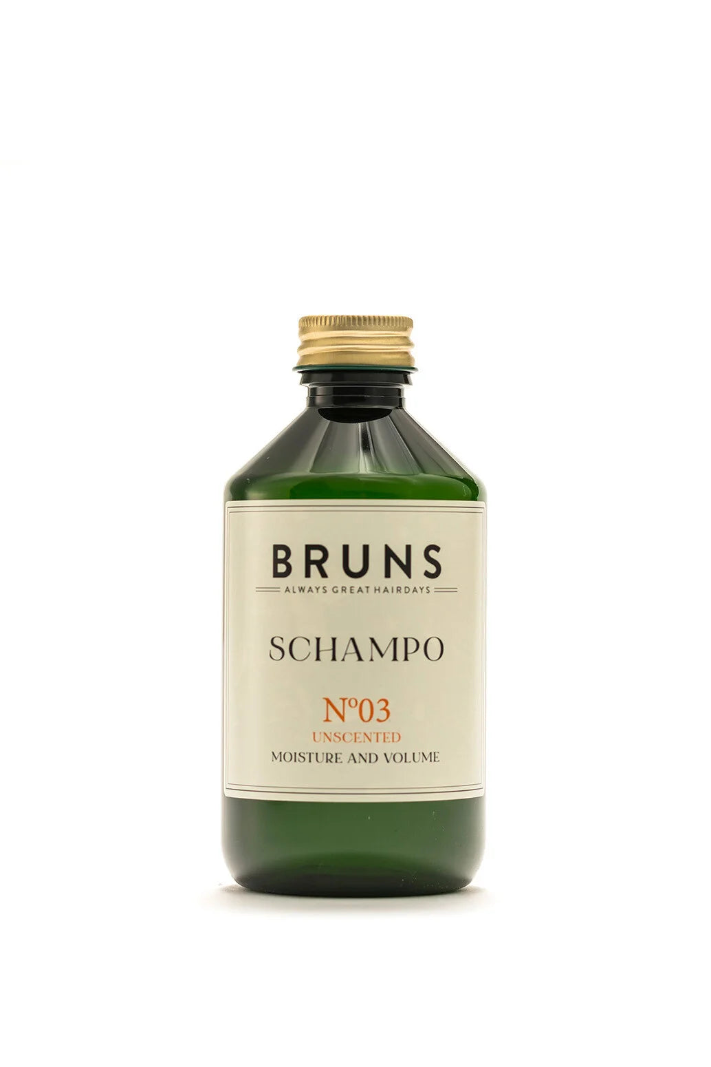 Bruns Nr. 03 parfumvrije shampoo in duurzame 300 ml fles, geschikt voor de gevoelige hoofdhuid en veilig voor het hele gezin.