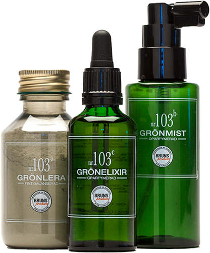 Parfumvrij Natuurlijk Groen serum -BRUNS PRODUCTS- nr. 104c - 50 ml normale tot vette huid